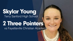 2 Three Pointers vs Fayetteville Christian Academy