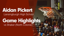 Game Highlights vs Shaker  (North Colonie)