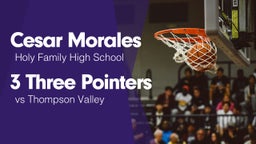 3 Three Pointers vs Thompson Valley 