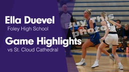 Game Highlights vs St. Cloud Cathedral 