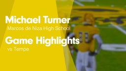 Game Highlights vs Tempe 