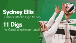 11 Digs vs Canal Winchester Local Schools