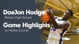 Game Highlights vs Halifax County 