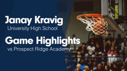 Game Highlights vs Prospect Ridge Academy