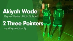 2 Three Pointers vs Wayne County 