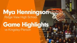 Game Highlights vs Kingsley-Pierson