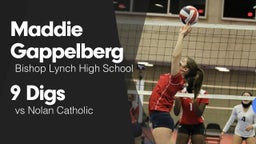 9 Digs vs Nolan Catholic 