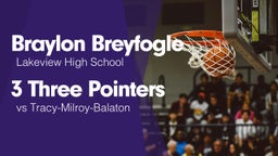 3 Three Pointers vs Tracy-Milroy-Balaton 