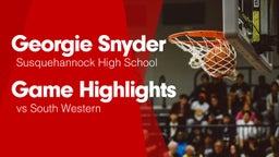 Game Highlights vs South Western