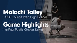 Game Highlights vs Paul Public Charter School