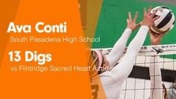 13 Digs vs Flintridge Sacred Heart Academy