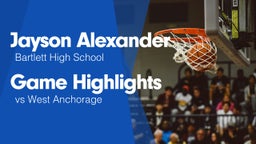 Game Highlights vs West Anchorage 