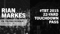 #TBT 2015: 22-yard Touchdown Pass vs Knob Noster 