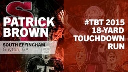#TBT 2015: 18-yard Touchdown Run vs Brunswick High