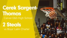 2 Steals vs Boys' Latin Charter 