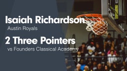 2 Three Pointers vs Founders Classical Academy