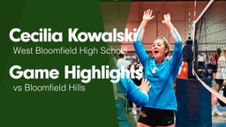 Game Highlights vs Bloomfield Hills