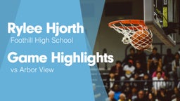 Game Highlights vs Arbor View 