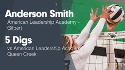 5 Digs vs American Leadership Academy - Queen Creek