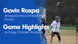 Game Highlights vs Kings Christian Academy