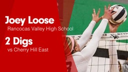 2 Digs vs Cherry Hill East 