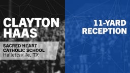 11-yard Reception vs Central Texas Christian School