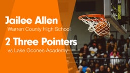 2 Three Pointers vs Lake Oconee Academy