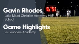 Game Highlights vs Founders Academy