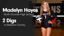 2 Digs vs Madison County