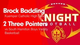 2 Three Pointers vs South Hamilton Boys Varsity Basketball