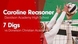 7 Digs vs Donelson Christian Academy 