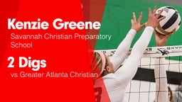 2 Digs vs Greater Atlanta Christian
