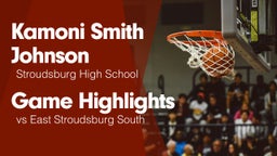 Game Highlights vs East Stroudsburg  South