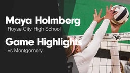 Game Highlights vs Montgomery