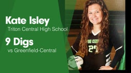 9 Digs vs Greenfield-Central 