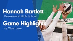 Game Highlights vs Clear Lake