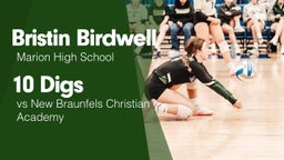 10 Digs vs New Braunfels Christian Academy