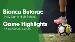 Game Highlights vs Beaumont School