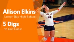 5 Digs vs Gulf Coast 