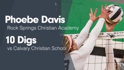 10 Digs vs Calvary Christian School