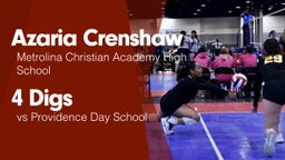 4 Digs vs Providence Day School