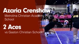 2 Aces vs Gaston Christian School