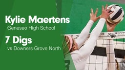 7 Digs vs Downers Grove North 