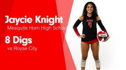 8 Digs vs Royse City 