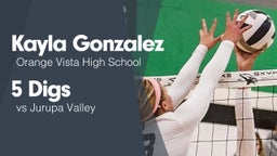 5 Digs vs Jurupa Valley