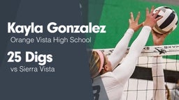 25 Digs vs Sierra Vista 