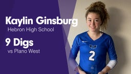 9 Digs vs Plano West 