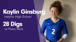 28 Digs vs Plano West 