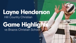 Game Highlights vs Brazos Christian School