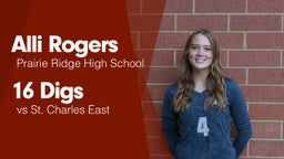 16 Digs vs St. Charles East 